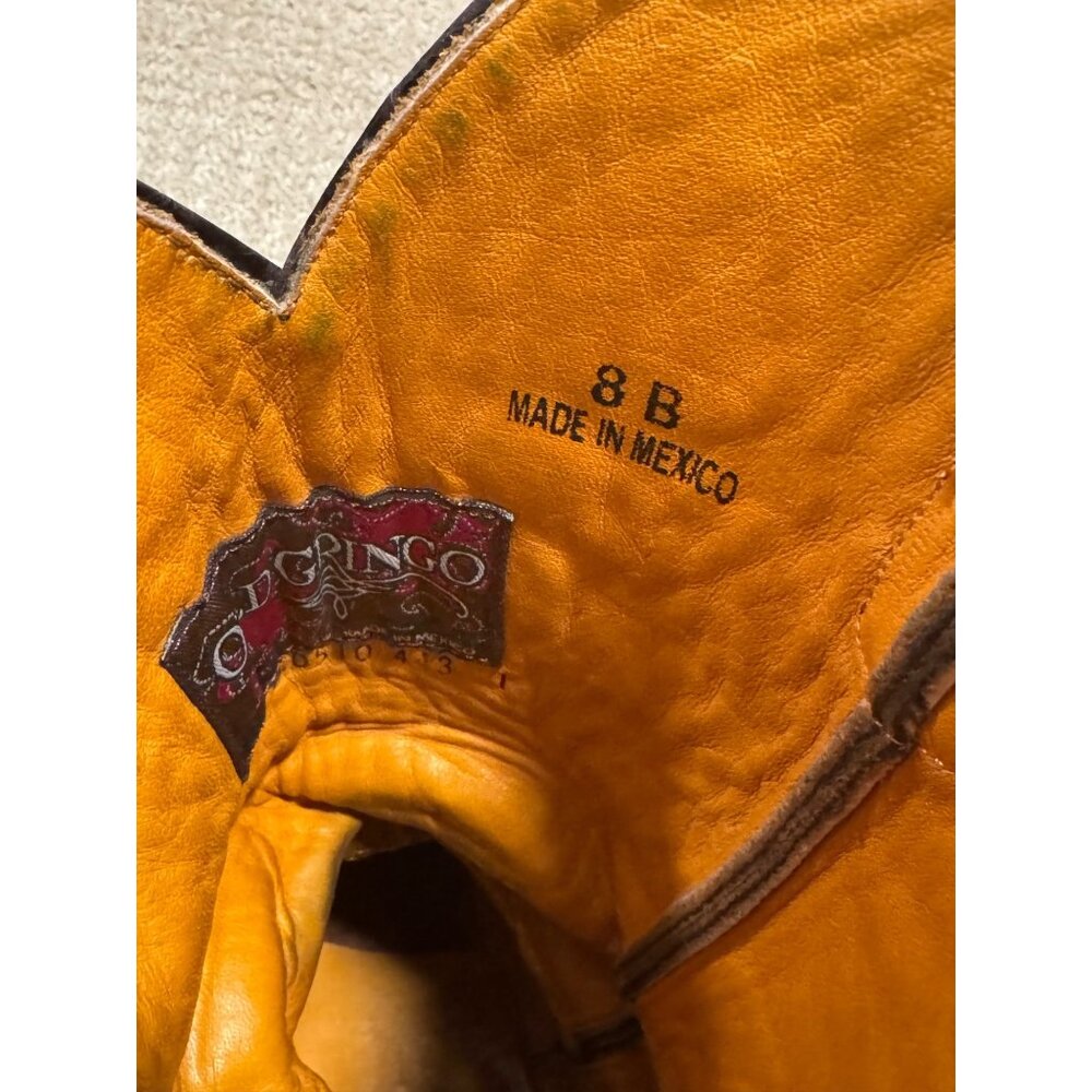 Size 8 Womens Old Gringo Eagle Swarovski Crystals Snip Toe Cowboy Cowgirl Boots - Picture 9 of 12